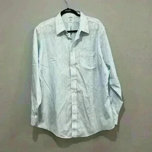 Brooks Brothers Blue vertical stripes size 16 1/2 - 4/5 Slim fit non-iron